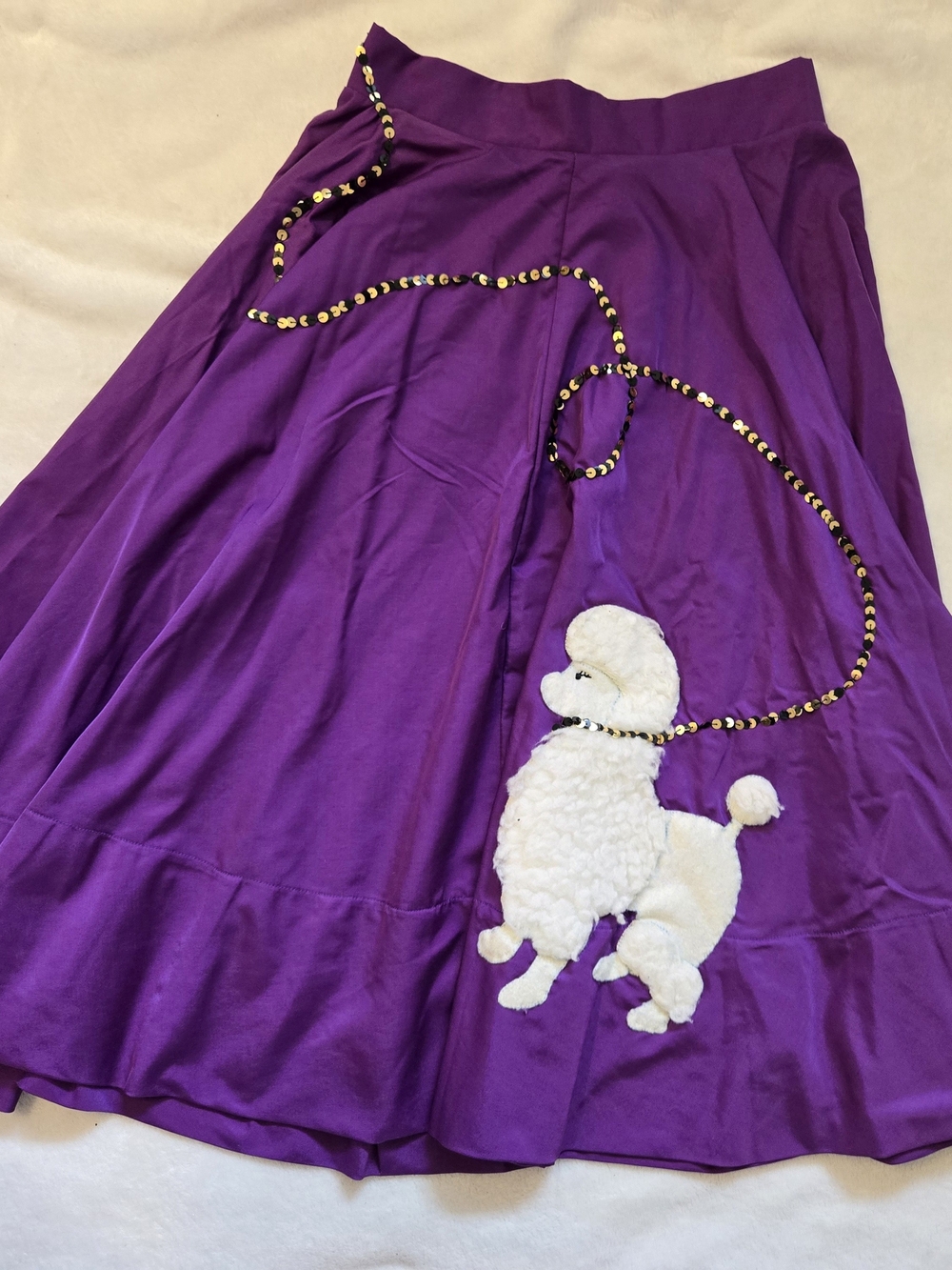 Purple Poodle Skirt, Waist  XS